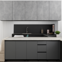 Кухня Тина 2.6м Ателье светлый/Серая мышка