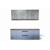 Кухня Тина 2м Ателье светлый/Серая мышка