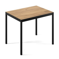 Обеденный стол Breviti Loft Mid 90х67х75 Черный Крафт золотой