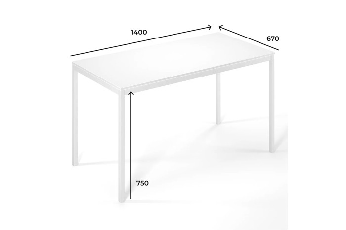 Стол обеденный Brevity Loft Standart 140х67х75 Черный