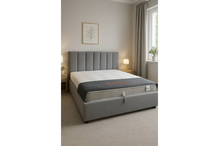 Кровать Стенли 160х200 ПМ Оттенок серого