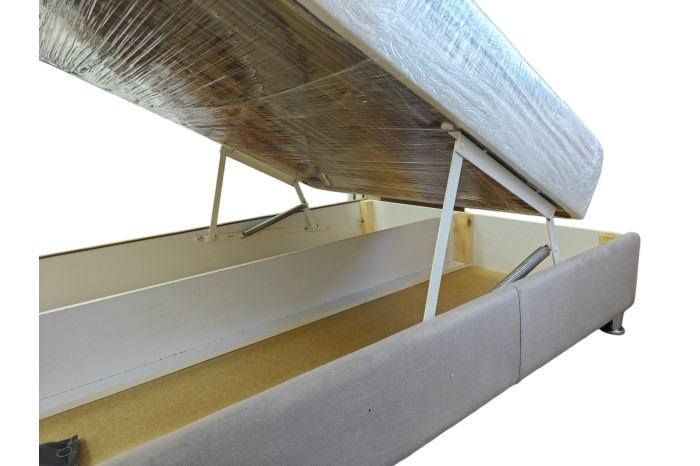 Кровать Виктория 120х200 Оттенок коричневого Алюр премиум лате (Артекс)