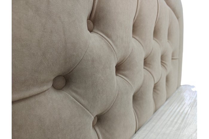 Кровать Виктория 120х200 Оттенок коричневого Алюр премиум лате (Артекс)