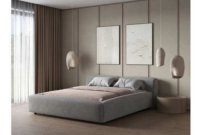 Кровать Самсон 160х200 Оттенок серого