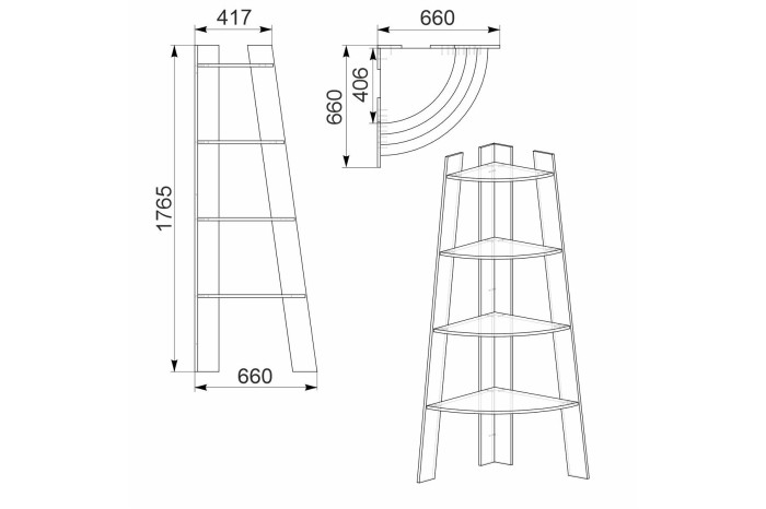 Компанит Полка напольная П-27 Нимфея альба