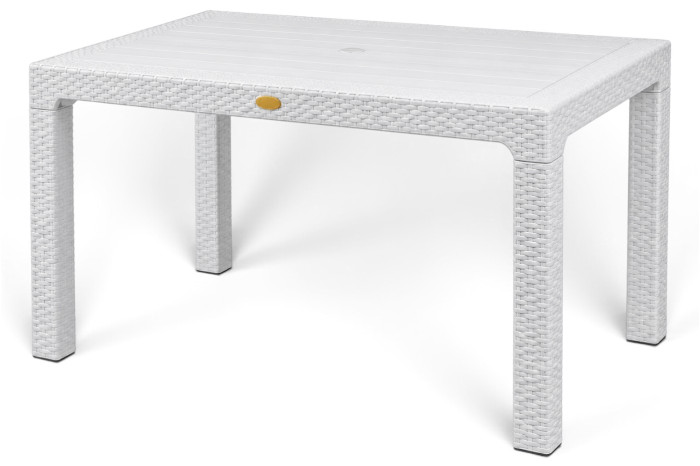 Стіл Rattan 90х150х76 Білий