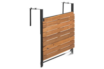 Стол садовый IDHOLT 57х43 Черный/Дуб