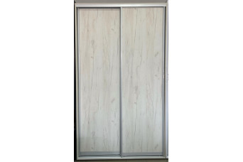 Шафа-купе 2ДСП 135х60х235см Крафт білий