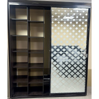 Шкаф-купе ПВ Е-57 ОЗРП 200х60х240см Венге темный