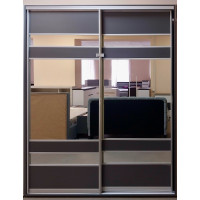 Шкаф-купе 2 Комби 190х60х240см Графит