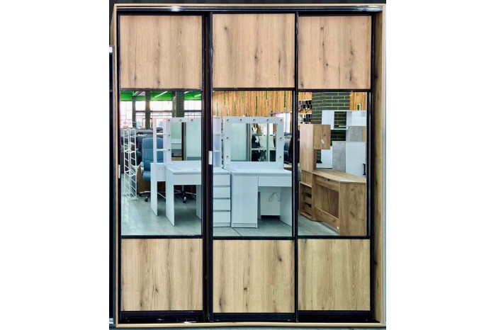 Шафа-купе ПВ 10.1+10.1+10.1 220х60х240см Дуб евок