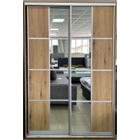 Шкаф-купе ПВ 14.4+14.4 ЗО 150х60х240см Дуб евок