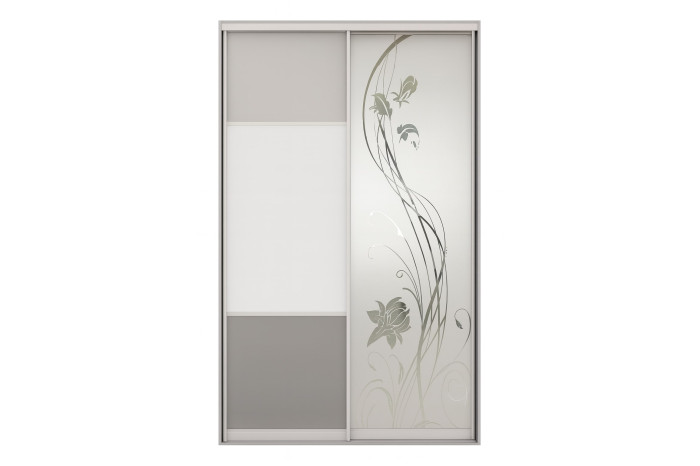 Фенікс Шафа купе G-77 ОПРЗ 120х60х240см Білий