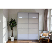 Шафа-купе 3.6+3.6 190х60х240см Ваніль