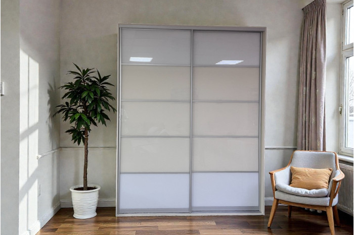 Шафа-купе 3.6+3.6 190х60х240см Ваніль