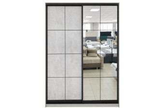 Шафа-купе Loft 1З+1ДСП 180х60х220 Бетон