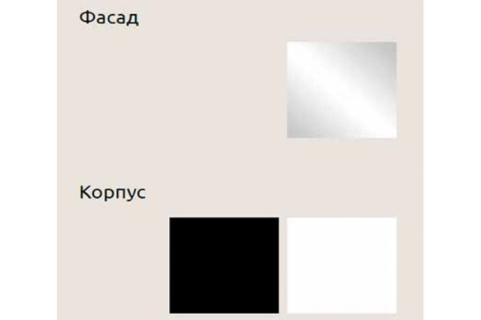 СМ ТВ Тумба Мэри 180х40х52 Нимфея Альба/Черный