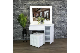 Стол визажиста 08/2 100х40х160 нимфея альба