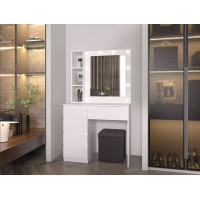 Стол визажиста №1 90х50х160см Нимфея Альба