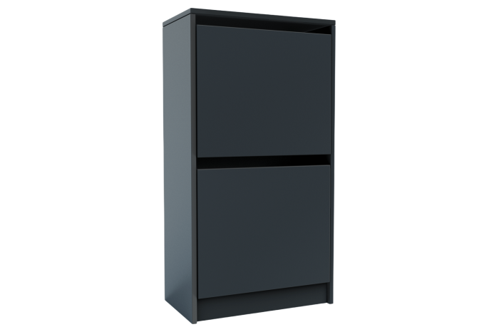 Тумба для взуття Рольф 50х28х94 Сірий графіт