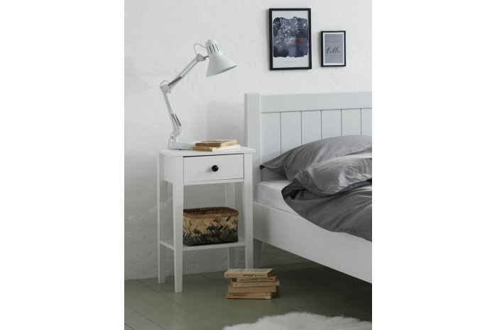 Тумба приліжкова NORDBY 42х32х65 Білий