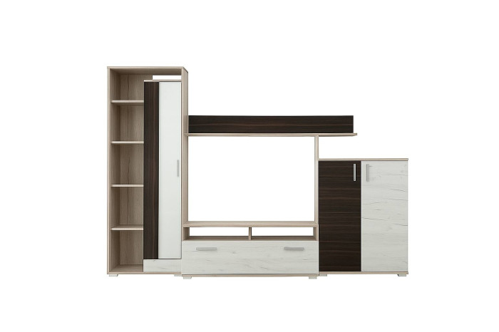 СОКМЕ Стенка Поло Крафт белый/Северное дерево