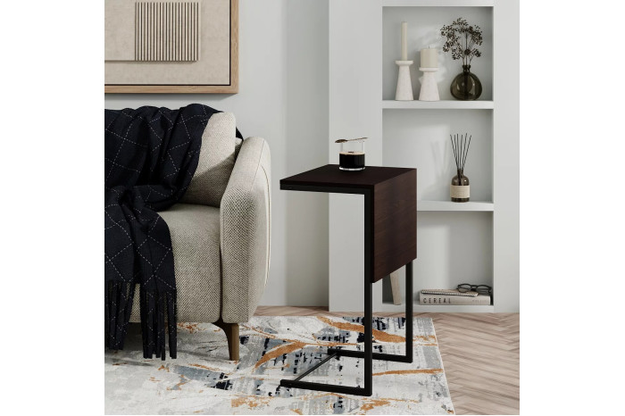 Стіл журнальний Just Fiji 44х34х66 Чорний/Венге