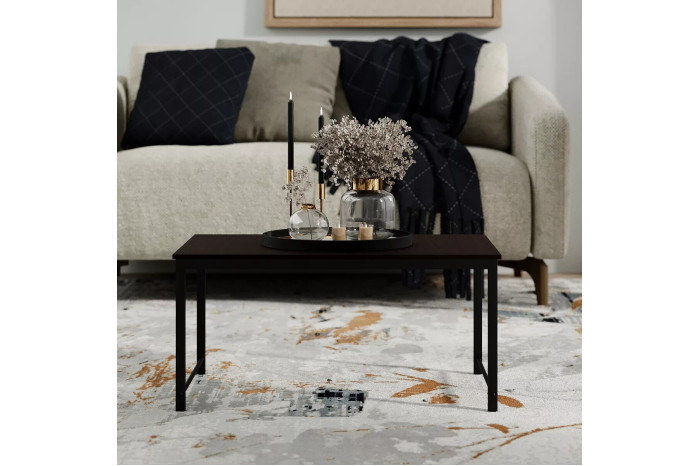 Стіл журнальний Just Fiji 44х34х66 Чорний/Венге