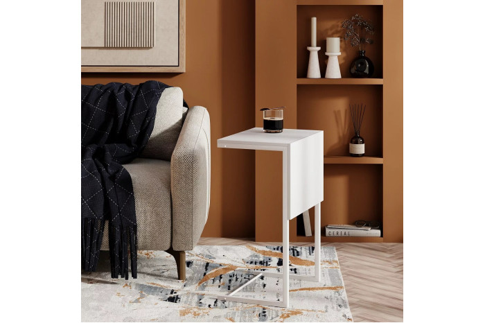 Стол журнальный Just Fiji 66х44 Белый/Белый