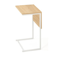 Стол журнальный Just Fiji 44х34х66 Белый/Дуб сонома
