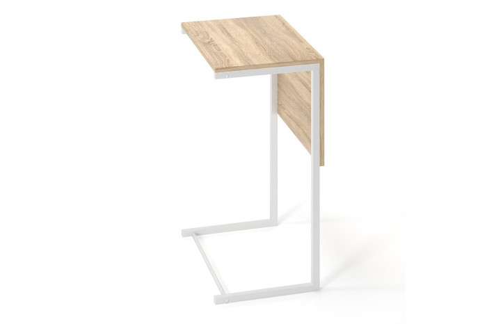 Стол журнальный Just Fiji 44х34х66 Белый/Дуб сонома